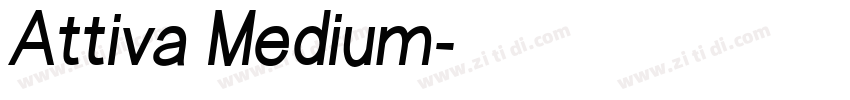 Attiva Medium字体转换